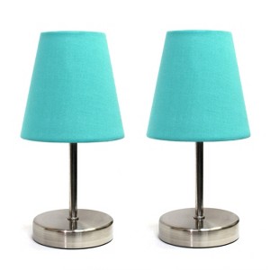 Creekwood Home 10.5" Iconic Mini Sand Nickel Table Lamp - 1 of 4