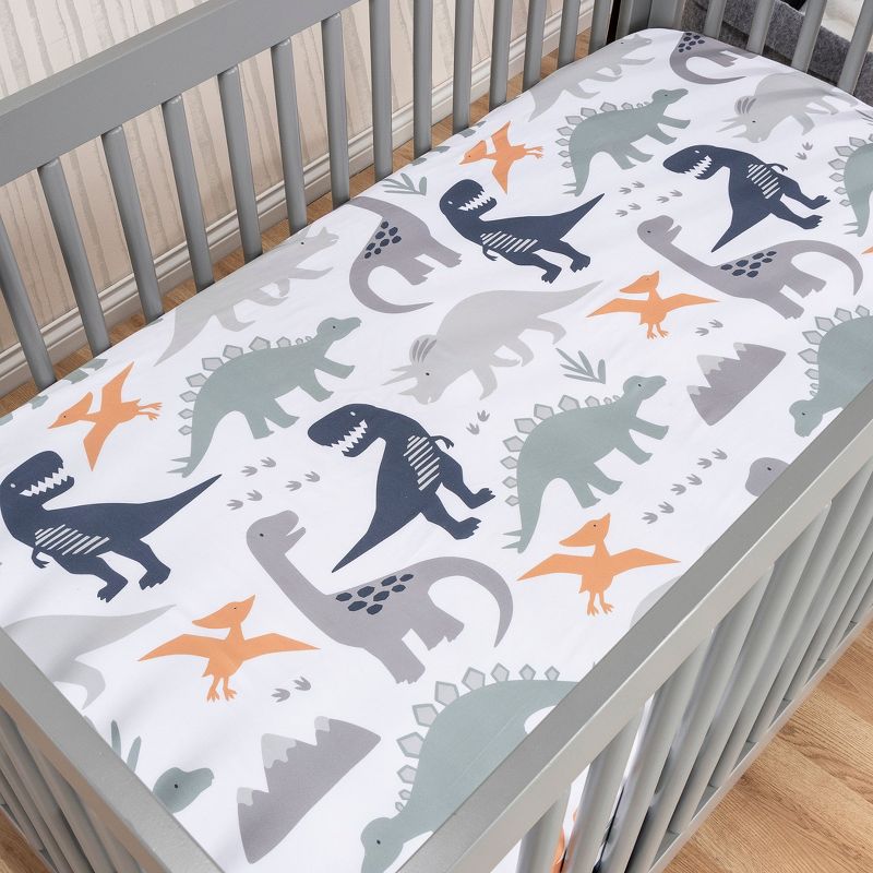 Trend Lab Prehistoric Dino's Baby Nursery Crib Bedding Set - 3pc, 5 of 8