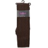 Memoi Women's Cable Deluxe Over the Knee Sock Coffee Bean One Size - 4 of 4