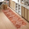 Modern Striped Geometric Rugs for Bedroom Retro Thin Soft Washable Low Pile Area Rugs Easy Care Non Slip Soft Carpet for Living Room - 4 of 4