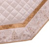 Kurt Adler 60-Inch Ivory Dupion With Center Quilting and Embroidered Border Tree Skirt - 4 of 4