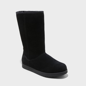 Women's Sarah Suede Shearling Winter Boots - Universal Thread™ - 1 of 3