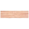 vidaXL Wall Shelf Light Brown 47.2 in.x11.8 in.x(0.8 in.-1.6 in.) Treated Solid Wood Oak - 4 of 4