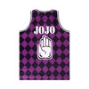 Jojo’s Bizarre Adventure Stardust Crusaders Sleeveless Purple Basketball Jersey - 2 of 4