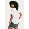 Women's Taylor Relaxed V-Neck Slubbed Basic Tee - Another Love - 3 of 4