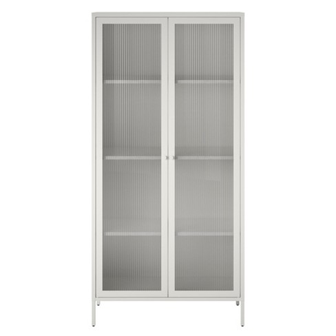 Steel and Glass Doors for Cabinet with Shelves