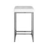 Meridian Furniture,Nicola White Vegan Leather Stool, Set of 2 - 2 of 4