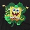 Men's Spongebob Squarepants St. Patrick's Day Spongey Four Leaf Clover T-Shirt - 2 of 4
