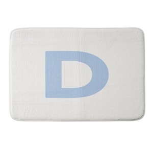 Deny Designs April Lane Art Block Monogram Memory Foam Bath Mat - 1 of 4