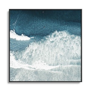 Ingrid Beddoes Ocean Surfers Metal Framed Art Print - Deny Designs - 1 of 4