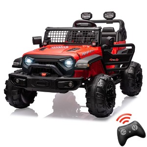 2 Seaters Kids Ride On Truck with Remote Control,20“ Large Seat Ride On Car for Toddlers - 1 of 4