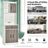 Tangkula 3-Door 71" Kitchen Buffet Pantry Storage Cabinet w/Hutch Adjustable Shelf - 4 of 4