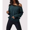 Women's Vida Off Shoulder Sweatshirt - SPIRITUAL GANGSTER - 3 of 3