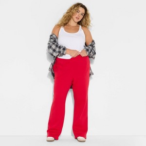 Women's Mid-Rise Slim Straight Sweatpants - Wild Fable™ - 1 of 3