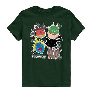 Boys' - How to Train Your Dragon - Dragons Short Sleeve Graphic T-Shirt - 1 of 3