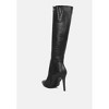 Indulgent High Heel Croc Calf Boots Women - 3 of 4