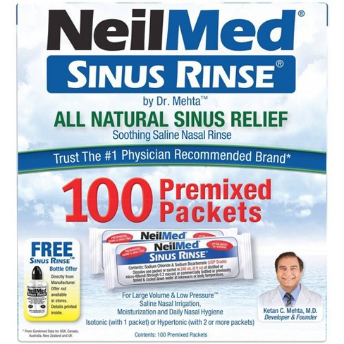 NeilMed Sinus Rinse Regular Refill Packets - 100ct - image 1 of 4