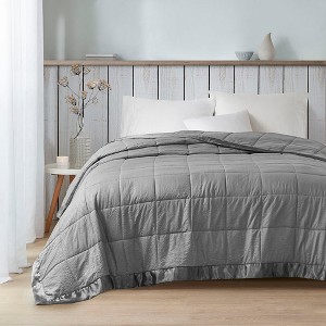 BAFODE Oversized Down Alternative Blanket with Satin Trim,All Season Duvet, Lightweight Quilt, Down Alternative Hotel Comforter,  Full/Queen/King - 1 of 4