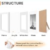 upsimples 5x7 Picture Frame Set of 10, Display Pictures 4x6 with Mat or 5x7 Without, Multi Photo Frames Collage for Wall or Tabletop Display, White - 4 of 4