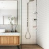 Costway 4-Tier Tension Corner Shower Caddy Aluminum Pole Adjustable Bathroom Shelves - 3 of 4