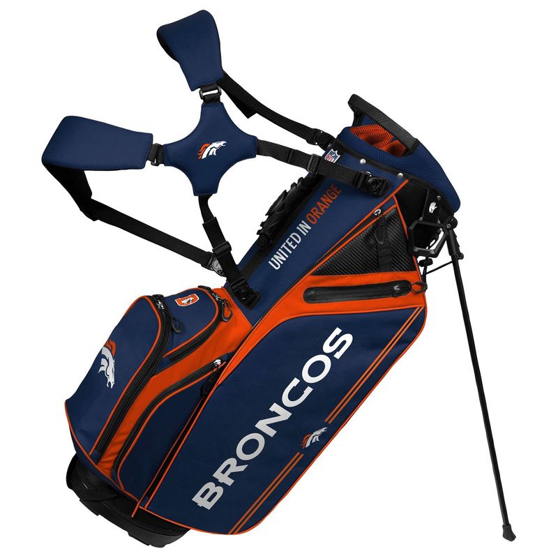 NFL Denver Broncos Team Effort Caddie Golf Bag, 1 of 4
