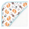Hudson Baby Infant Unisex Cotton Rich Hooded Towels, Owl, One Size - 3 of 4