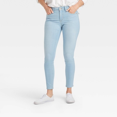 Women\'s Mid-rise Skinny Jeans - Universal Thread™ Light Denim 0 Long :  Target