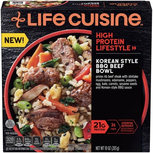 Life Cuisine Korean Style Bbq Beef Bowl 10oz Target