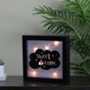 Northlight 9” Battery Operated LED Lighted “Sweet Dream” Cloud Framed Night Light Box - 3 of 3