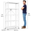 SKONYON 5-Tier Storage Shelves Foldable metal shelves Garage Shelving Units - 3 of 4