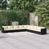 vidaXL Garden Lounge Set Black - 2 of 4