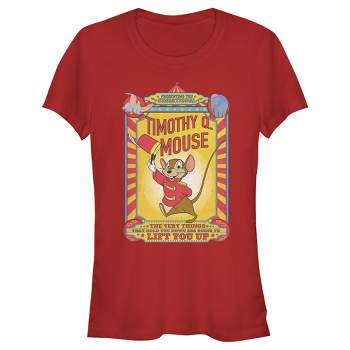 Junior's Women Dumbo Timothy Q. Mouse Circus Poster T-Shirt