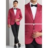 INSPIRE CHIC Men's Single-Breasted Peak Lapel Business Wedding Suit Jackets - 4 of 4