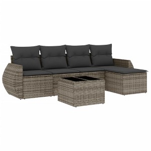 vidaXL Garden Sofa Set Grey - 1 of 4