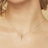 Bearfruit Jewelry Sterling Silver 18K Gold Plated Ariel Cross Necklace - 3 of 4