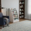 FurnitureR Bookcase with 4-Tier Open Storage, Small Wooden Book Rack Display Stand, Bookshelf Storage Organizer for Playroom, Bedroom, Living Room - 4 of 4