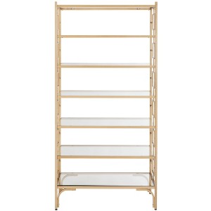 Brooklyn 7 Tier Etagere - ETG6203 - Gold/Clear - Safavieh - 1 of 4