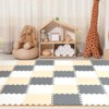 VEVOR 36 Tiles Kids Play Mat, 0.4 Inch Toddler Play Mat with EVA Foam, 12" x 12" Puzzle Play Mat with 36 sq.ft Coverage, Interlocking Toddler Mats - 2 of 4