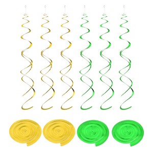 Unique Bargains Party PVC Colorful Hanging Double Spiral Decorations with Hook 20 Pcs - 1 of 4