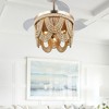Bella Depot 42" Bohemia Retractable Ceiling Fan with Light and Remote - 3 of 4