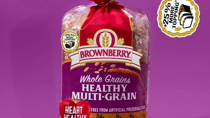 Brownberry Healthy Multi Grain Bread - 24oz, 2 of 12, play video