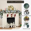 Pre-Lit 6ft Artificial Christmas Garland – 20 Battery-Powered LEDs, Pinecones/Berries/Silver Balls, Lighted Decor for Staircase & Fireplace - 4 of 4