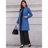 INSPIRE CHIC Women's Winter Single Breasted Stand Collar Mid-Long Commuting Wear Overcoat - 4 of 4