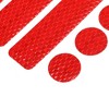 Unique Bargains Bicycle Racing Helmets PET Vehicle Waterproof Reflective Tape Red 2 Set - 4 of 4