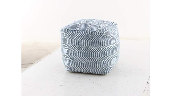 Bohemian Indoor/Outdoor Fabric Pouf - Olivia & May, 2 of 11, play video