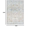 Lahome Vintage Full Coverage Classic Short Pile Velvet Rectangular Indoor Area Rug - 2 of 4