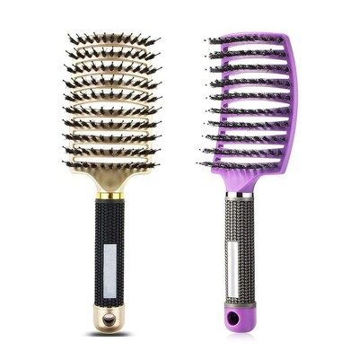 LOVELAY CREATIONS 2-Pack Curved and Vented Brushes