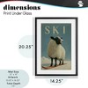 Stupell Industries Ski Aspen Sheep Framed Print Under Glass Art - 4 of 4