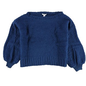 bar III Womens Bishop Sleeve Pullover Sweater, Blue, XX-Large - 1 of 2