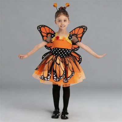 Joyfy Halloween Costume Girls' Butterfly Costume for Halloween Dress Up Party - Girl Sweet Butterfly Costume